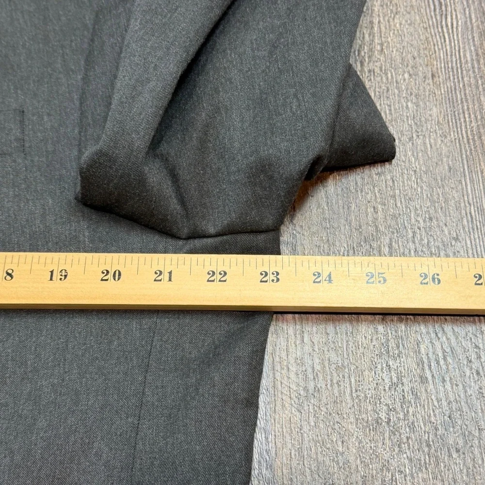 John Henry Blazer Mens 42 Charcoal Gray 2 Button Modern Sport Coat Jacket